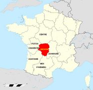 Situation de la région Limousin
