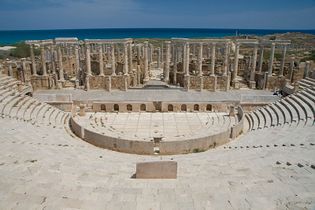 Théâtre grec de Leptis Magna.