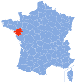 Localisation de la Loire-Atlantique en France
