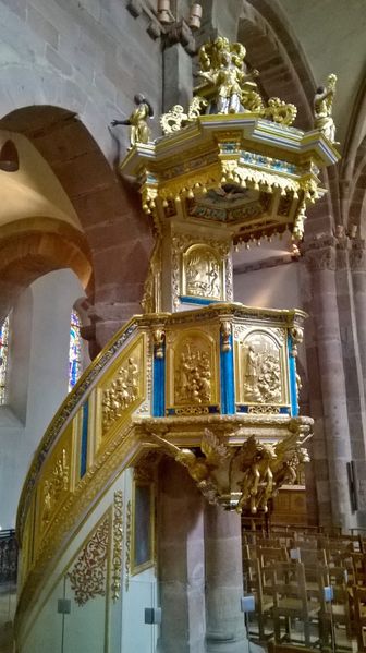 Fichier:Chaire de l'église Sainte-Foy de Sélestat.jpg