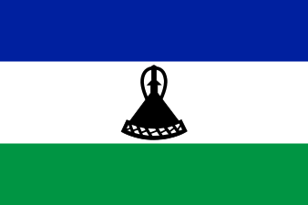 Le drapeau actuel du Lesotho