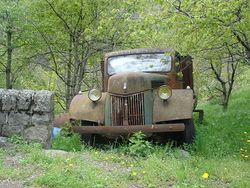 Old truck pyrenees.JPG