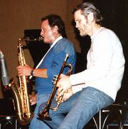 Stan Getz (saxophone ténor) et Chet Baker (trompette), en 1983