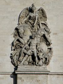 La Résistance de 1814, haut-relief de la façade ouest de l'arc de triomphe de l'Étoile, Paris.