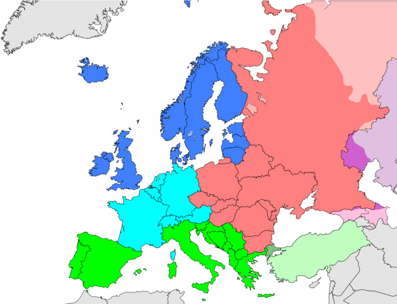 Fichier:Localisation régions Europe ONU.png