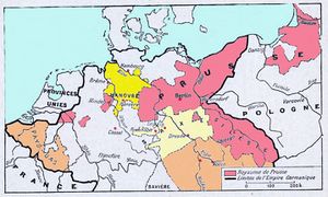 Le royaume de Prusse vers 1750.