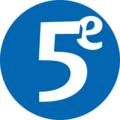 ancien logo de La Cinquème du 16 octobre 1999 au 7 janvier 2002