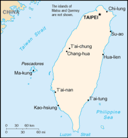 Taiwan - Mappa